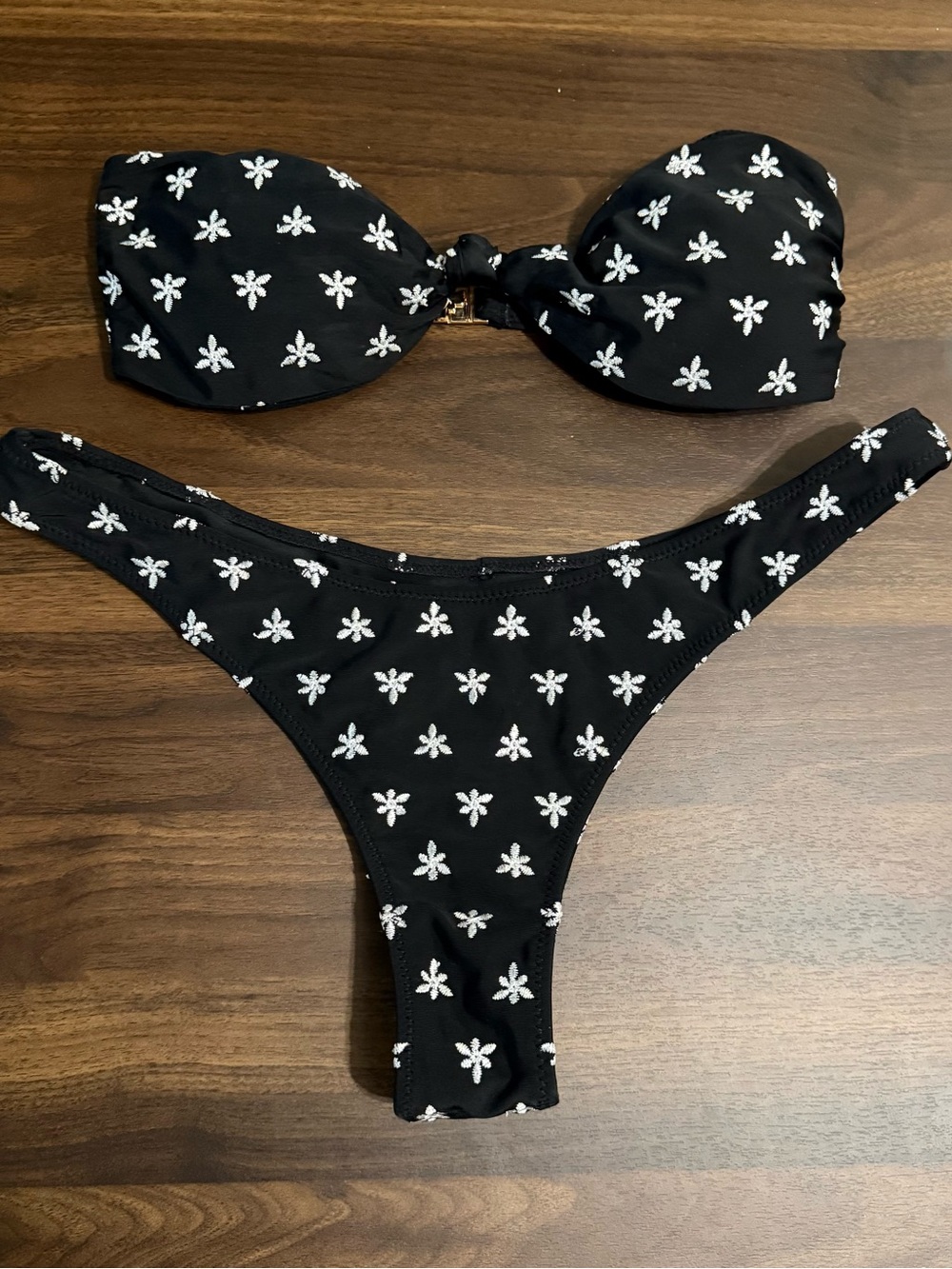 White fox bikini set